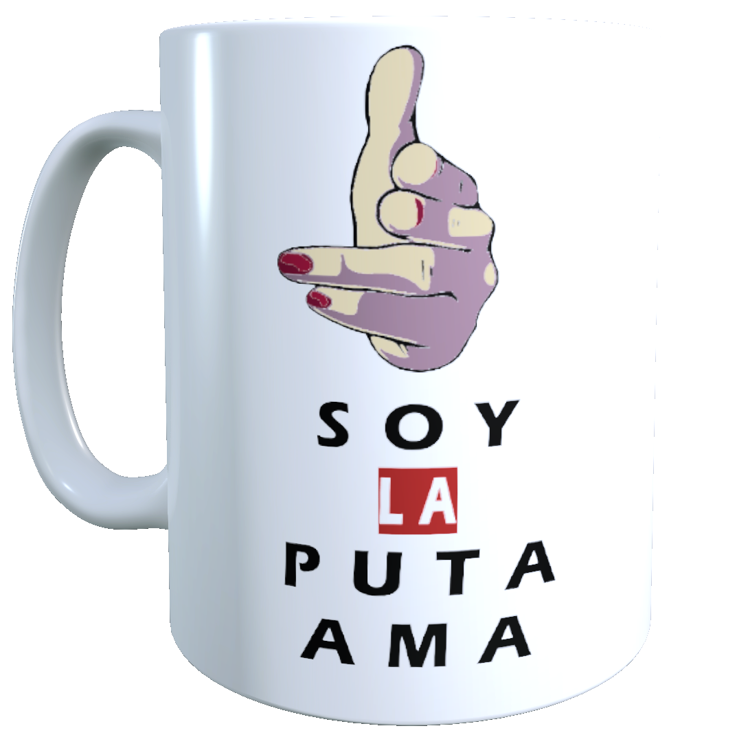 Taza - Tazón Nairobi, Frase: Soy la Puta Ama (Casa de papel) – Davapoly