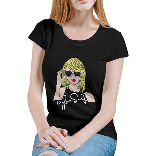 Polera Mujer Taylor Swift - Lentes (100% Algodón)