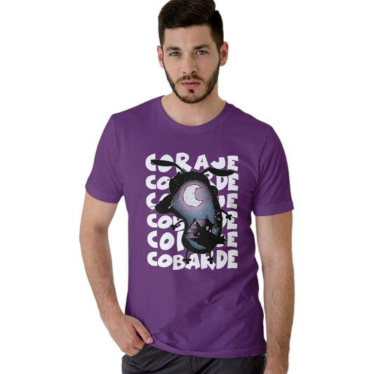 Polera Coraje el Perro Cobarde / Coraje Cobarde - Diseño 3 (100% Algodón)