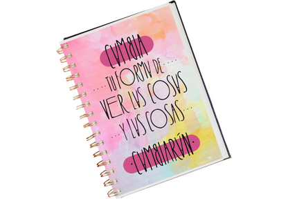 Agenda Libreta Motivacional, Planner Anual 21x15cm Sin Fecha