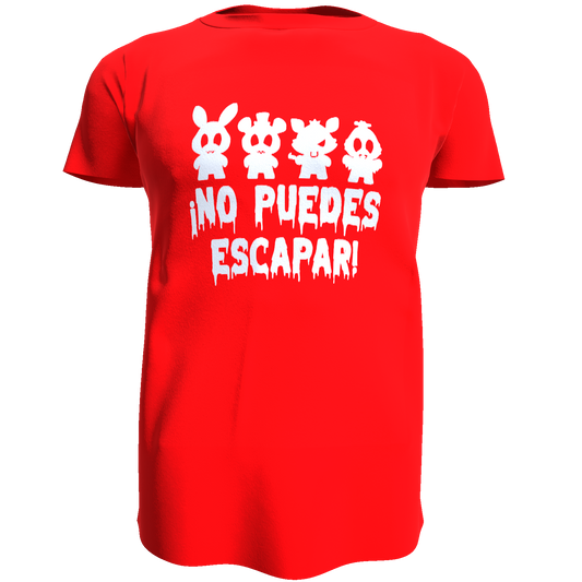 Polera Roja Fnaf / Five Nights at Freddy´s - No Puedes Escapar (100% algodón)