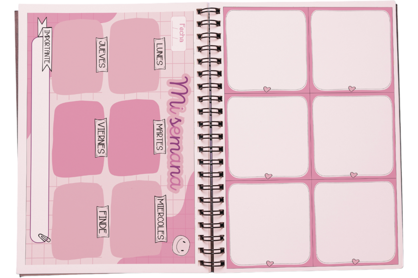 Agenda Libreta Motivacional, Planner Anual 21x15cm Sin Fecha