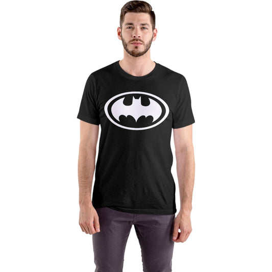 Polera Batman / Escudo Blanco (100% Algodón)