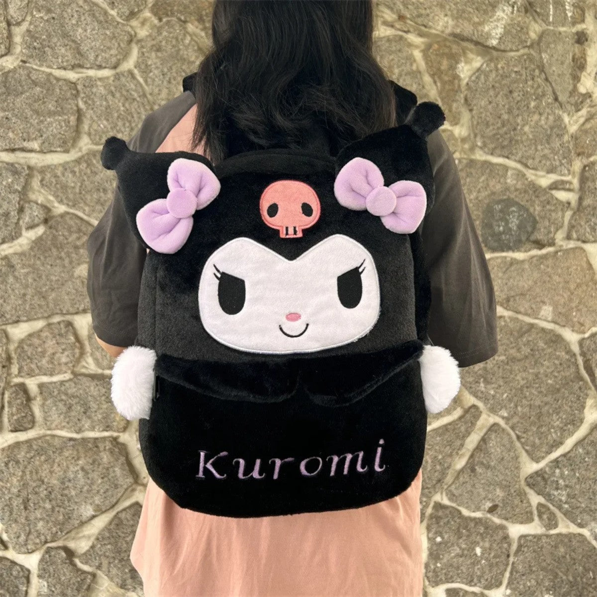 MOCHILA ESCOLAR KUROMI Sanrio (40cm), Capacidad Alta