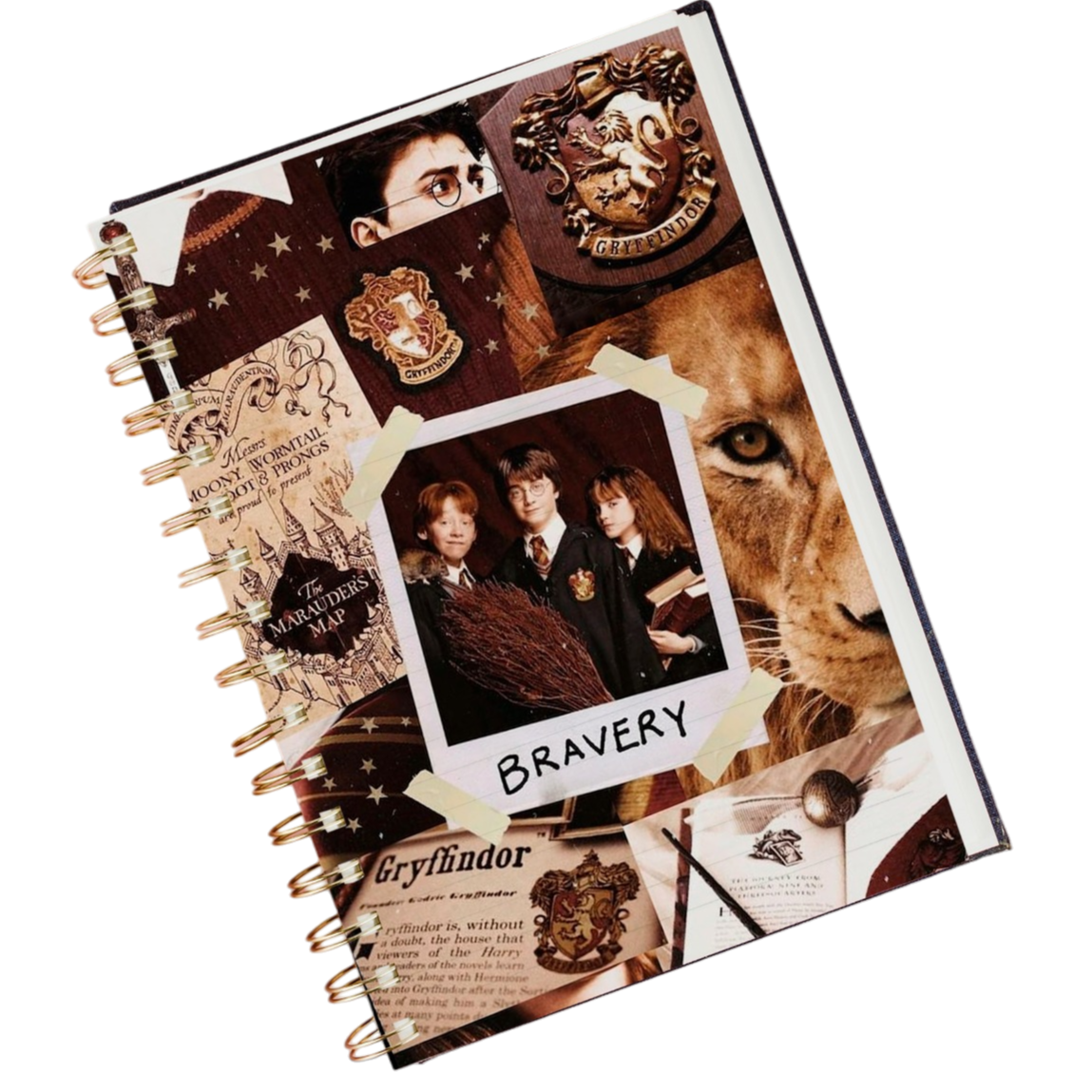 Libreta Cuaderno Harry Potter Cuadriculado sin fecha 21x15cm