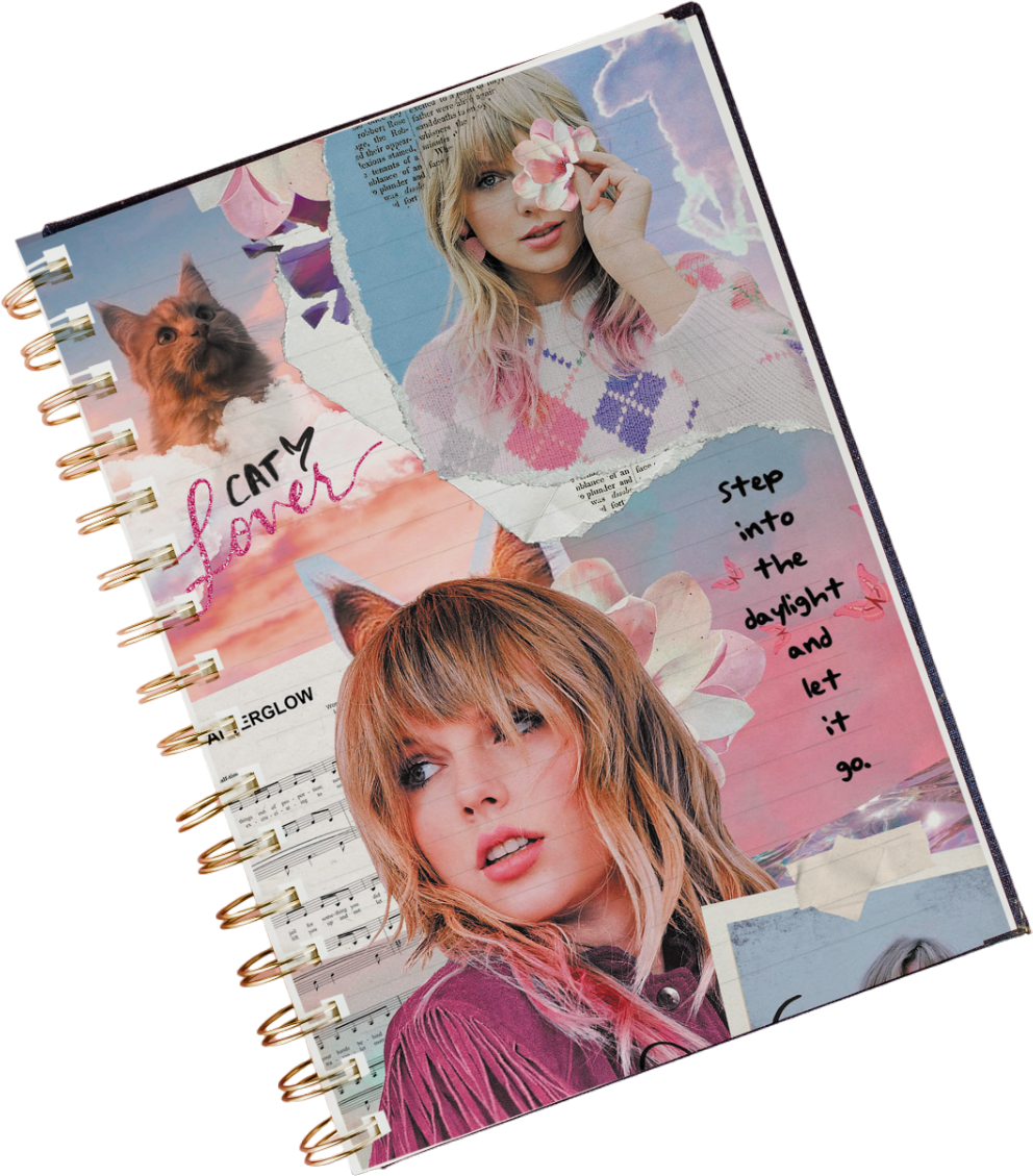 Agenda Libreta Taylor Swift Y Planner Anual sin fecha 21x15cm Swiftie