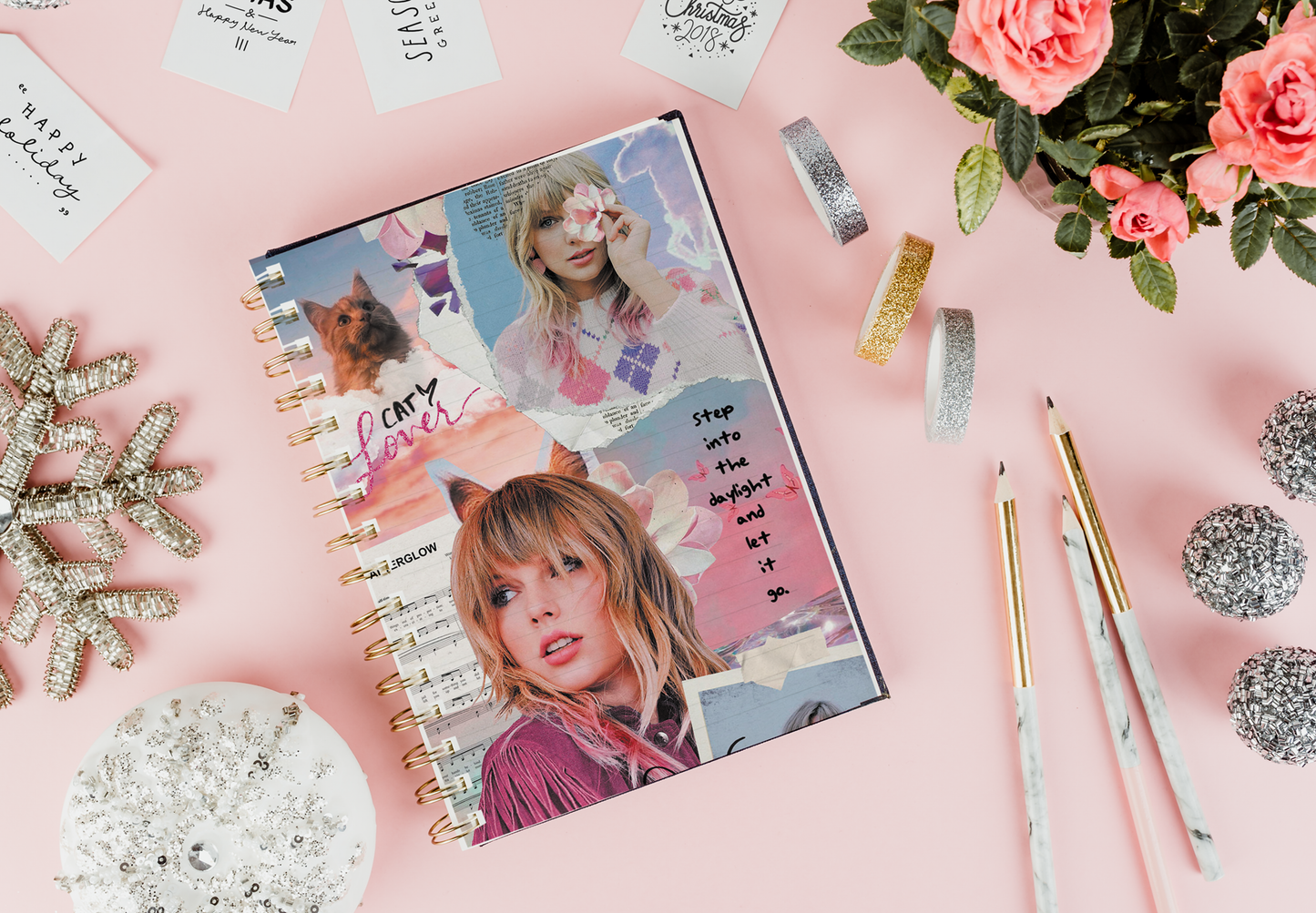 Agenda Libreta Taylor Swift Y Planner Anual sin fecha 21x15cm Swiftie