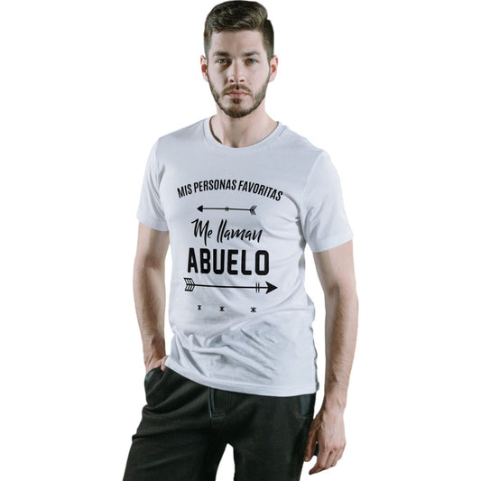 LIQUIDACIÓN Polera ME LLAMAN ABUELO, Frase dia del padre UNISEX 100% Algodón