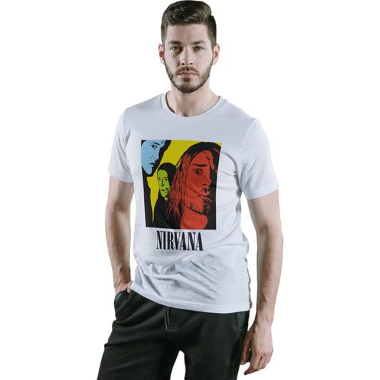 LIQUIDACIÓN Polera UNISEX Nirvana 100% Algodón