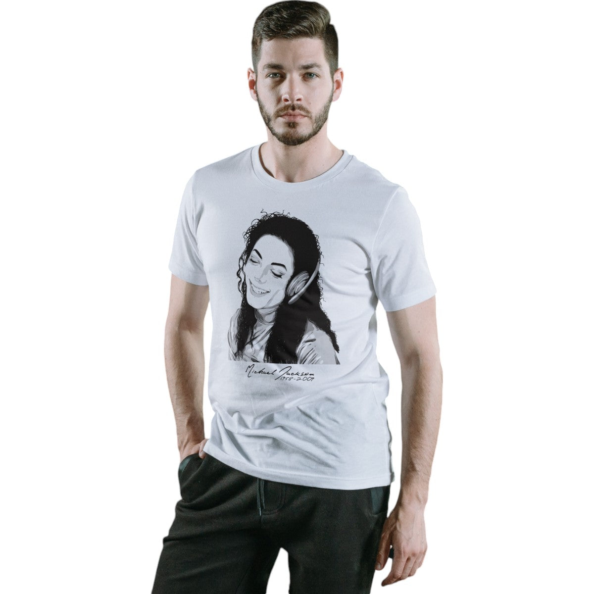 LIQUIDACIÓN Polera UNISEX Michael Jackson Firma 100% Algodón