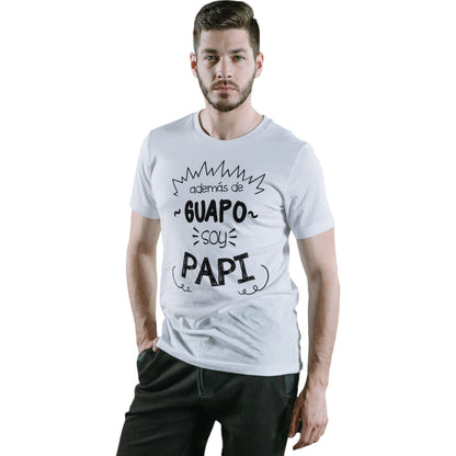 LIQUIDACIÓN Polera UNISEX Frase Papá SOY PAPI 100% Algodón