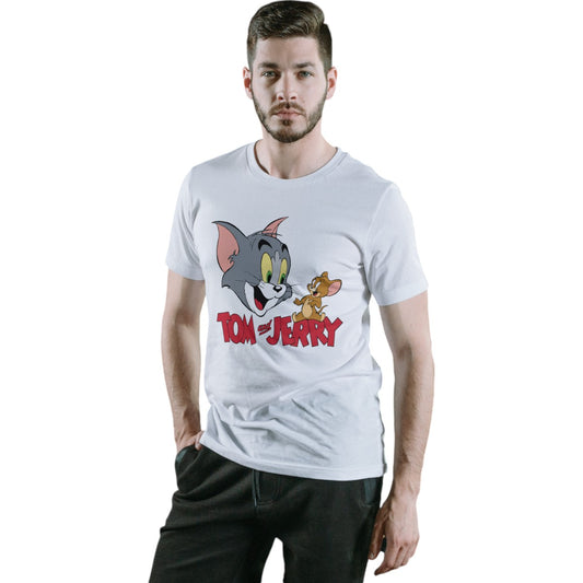 LIQUIDACIÓN Polera UNISEX TOM Y JERRY 100% POLIESTER