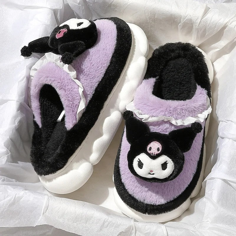 Pantuflas Kuromi Sanrio, Suaves - Temporada Invierno.