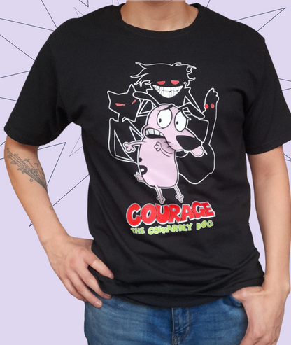 Polera Coraje el Perro Cobarde (100% Algodón)