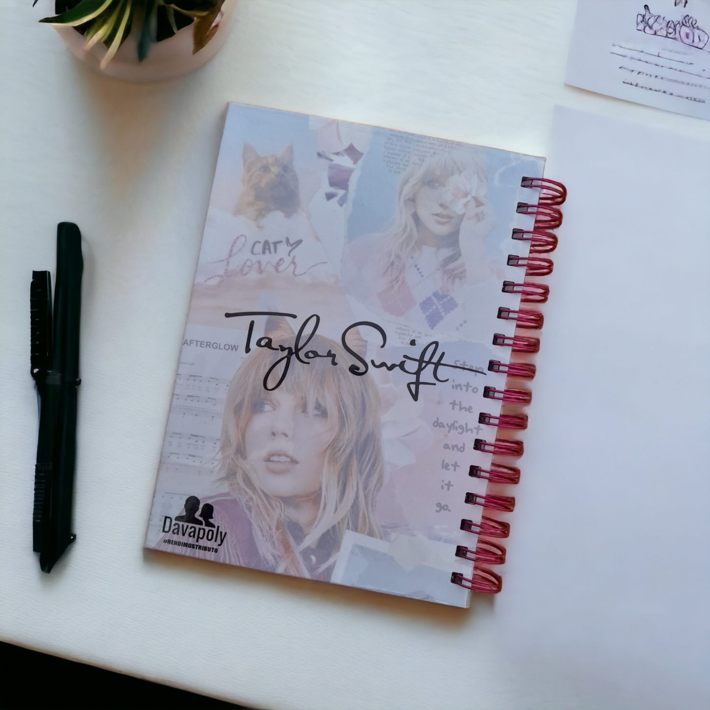 Agenda Libreta Taylor Swift Y Planner Anual sin fecha 21x15cm Swiftie