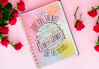 Agenda Libreta Motivacional, Planner Anual 21x15cm Sin Fecha