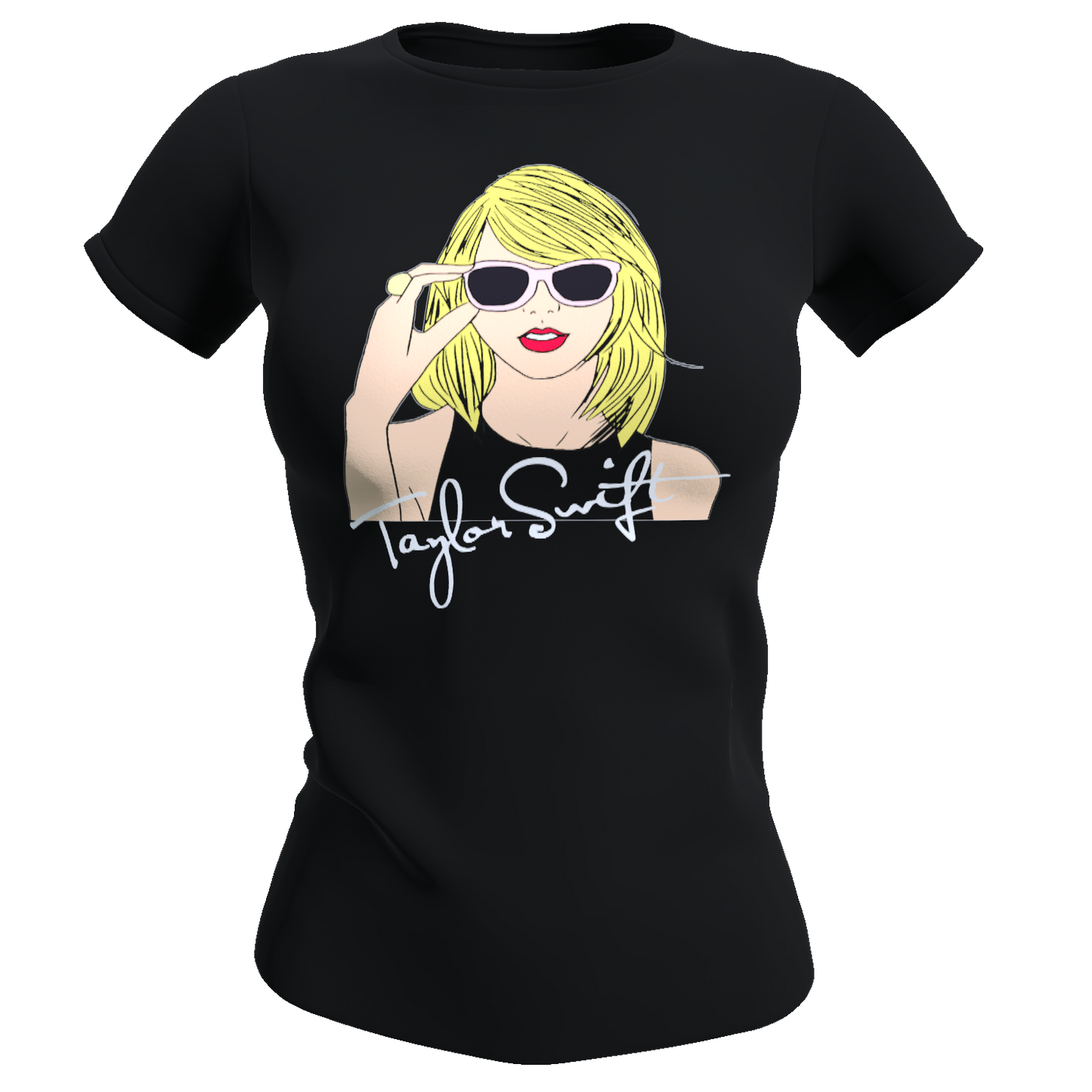 Polera Mujer Taylor Swift - Lentes (100% Algodón)