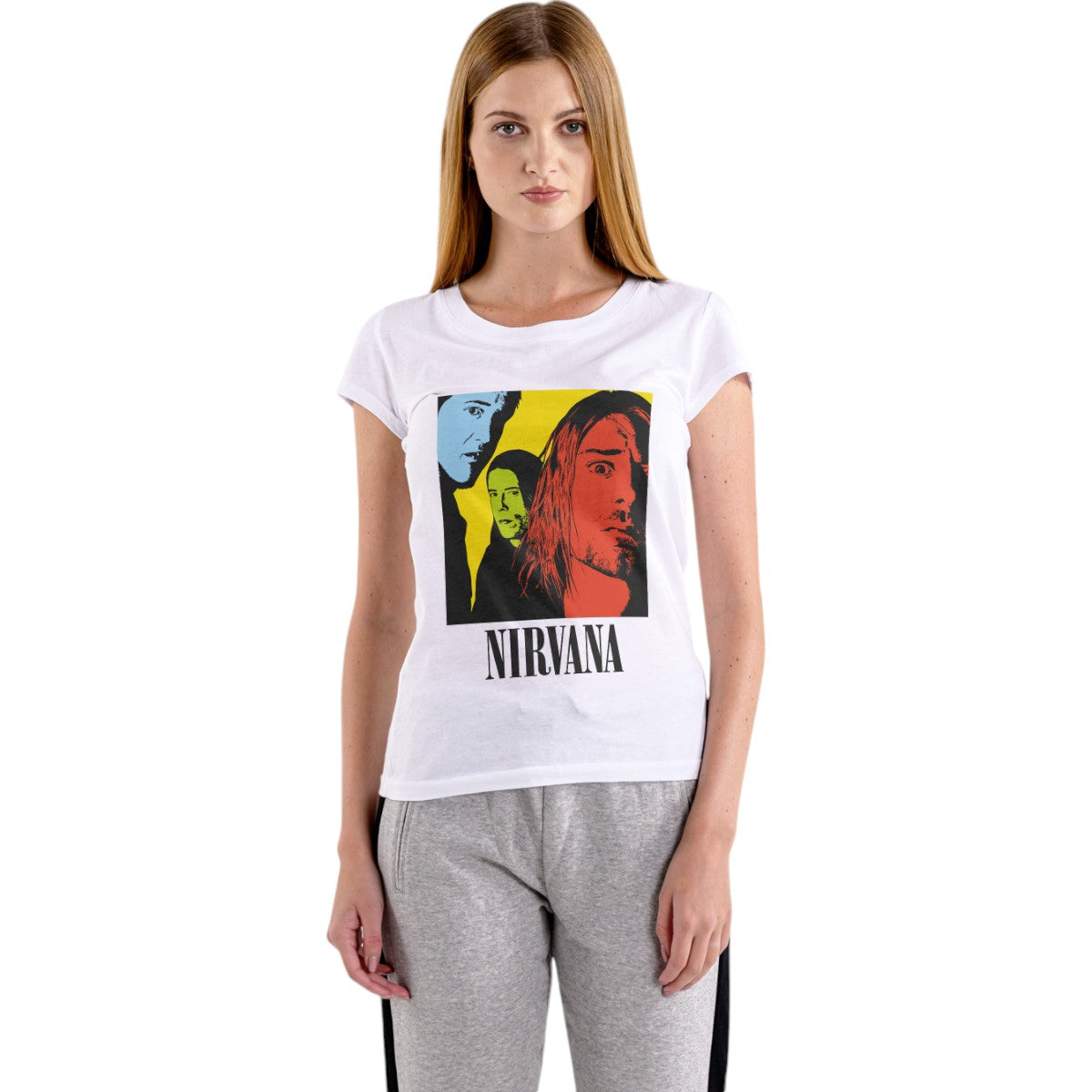 LIQUIDACIÓN Polera MUJER NIrvana 100% Algodón