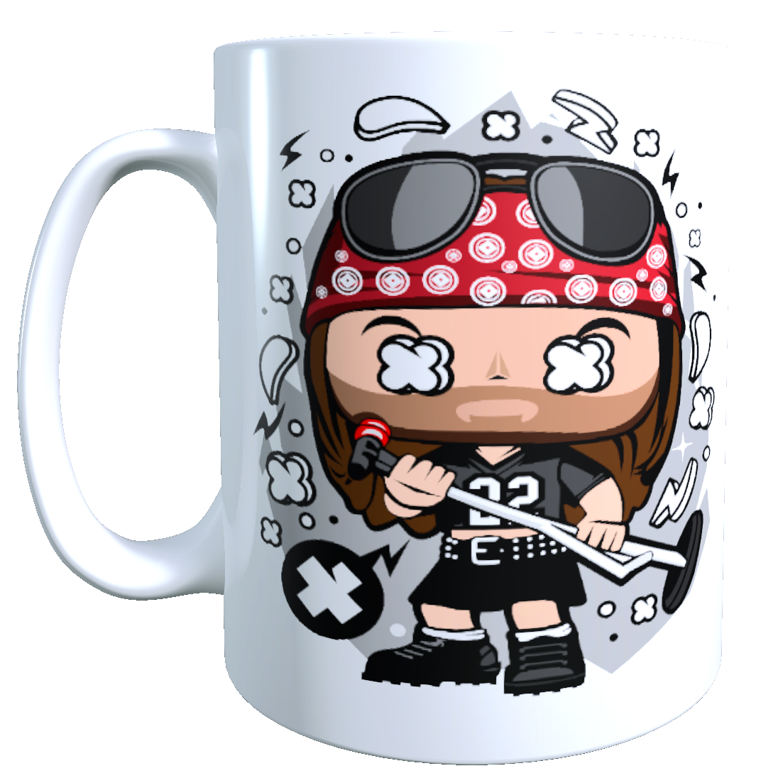 Taza - Tazón Axl Rose, Guns and Roses