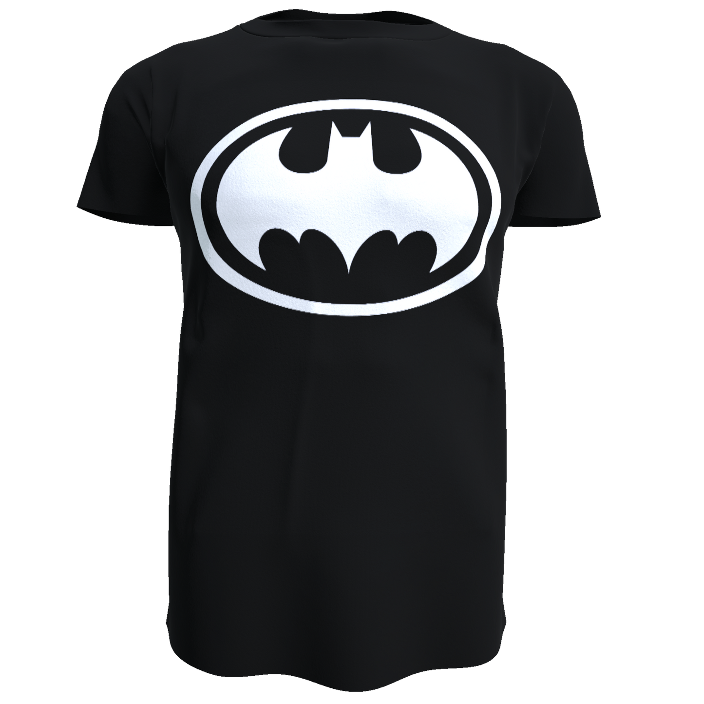 Polera Batman / Escudo Blanco (100% Algodón)