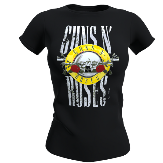 Polera Mujer Guns and Roses (100% Algodón)