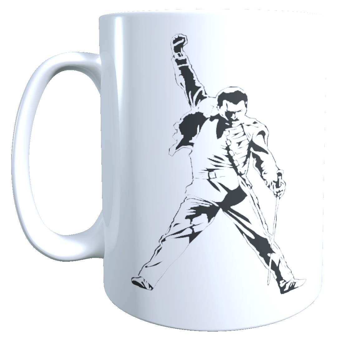 Taza - Tazón Freddie Mercury / Queen (gris)