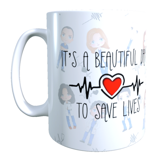 Taza - Tazón Grey's Anatomy / It's a Beautiful Day to Save Lives