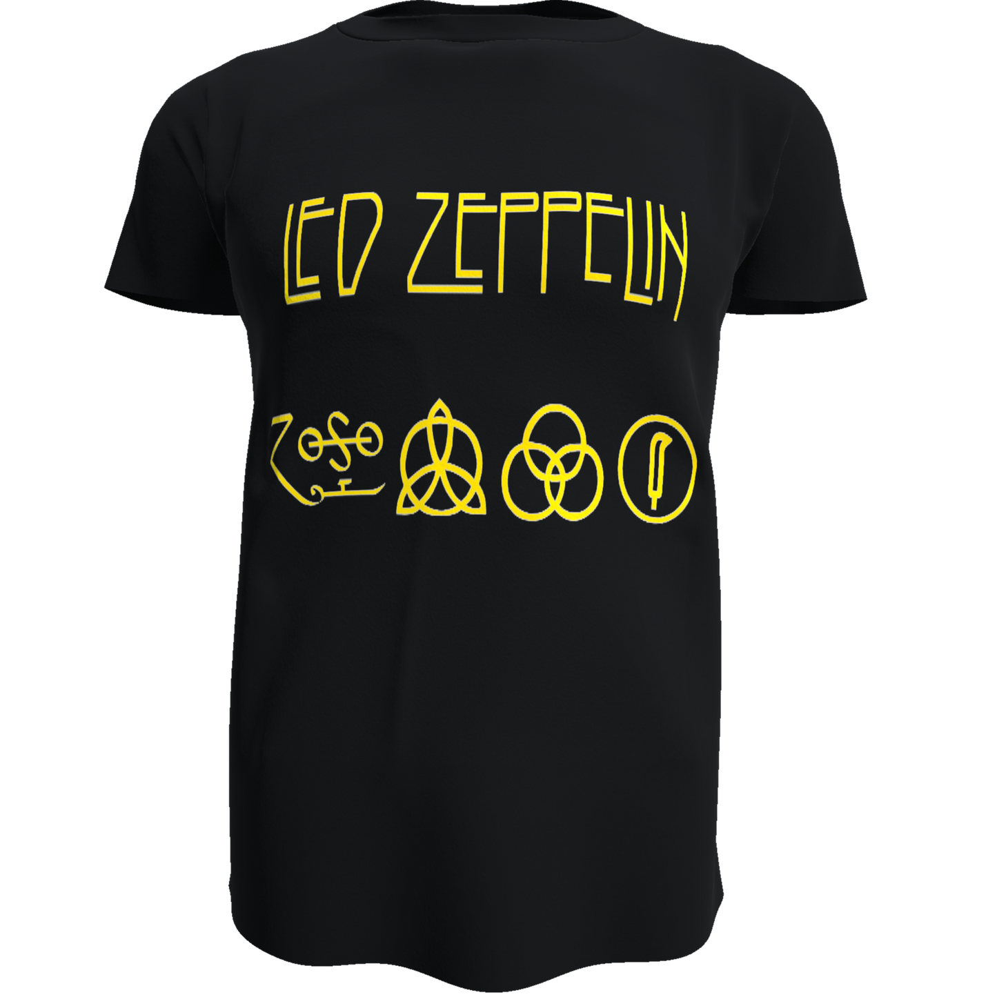 Polera Led Zeppelin (100% Algodón) Negro