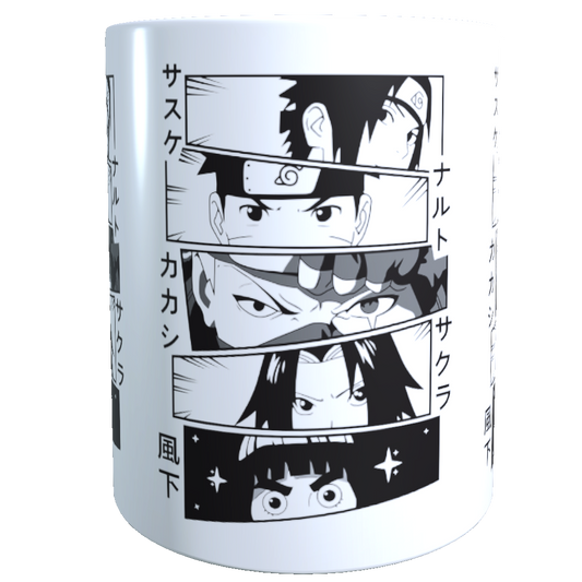 Taza - Tazón Naruto (Blanco y Negro)