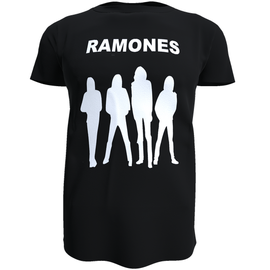 Polera Negra Ramones (100% Algodón)