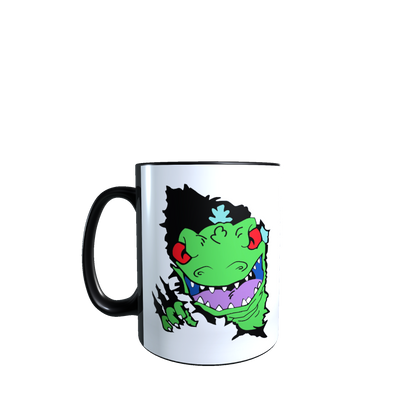 Taza - Tazón MAGICO Cambia Color - Reptar / Rugrats - Aventuras en Pañales