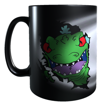 Taza - Tazón MAGICO Cambia Color - Reptar / Rugrats - Aventuras en Pañales