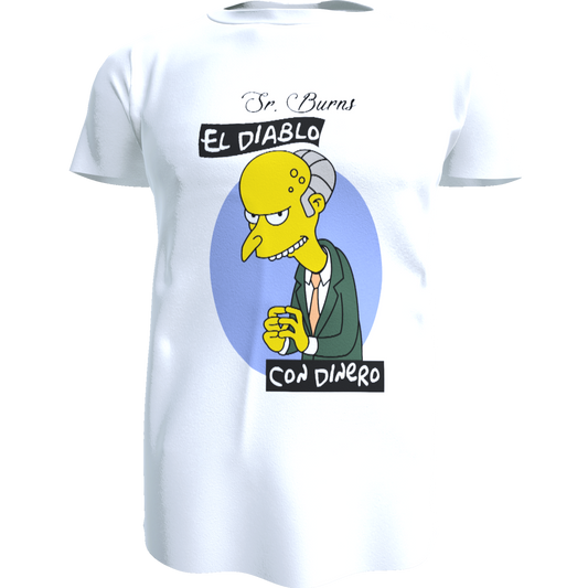 Polera Sr. Burns - El Diablo con Dinero (Los Simpson) (100% algodón)