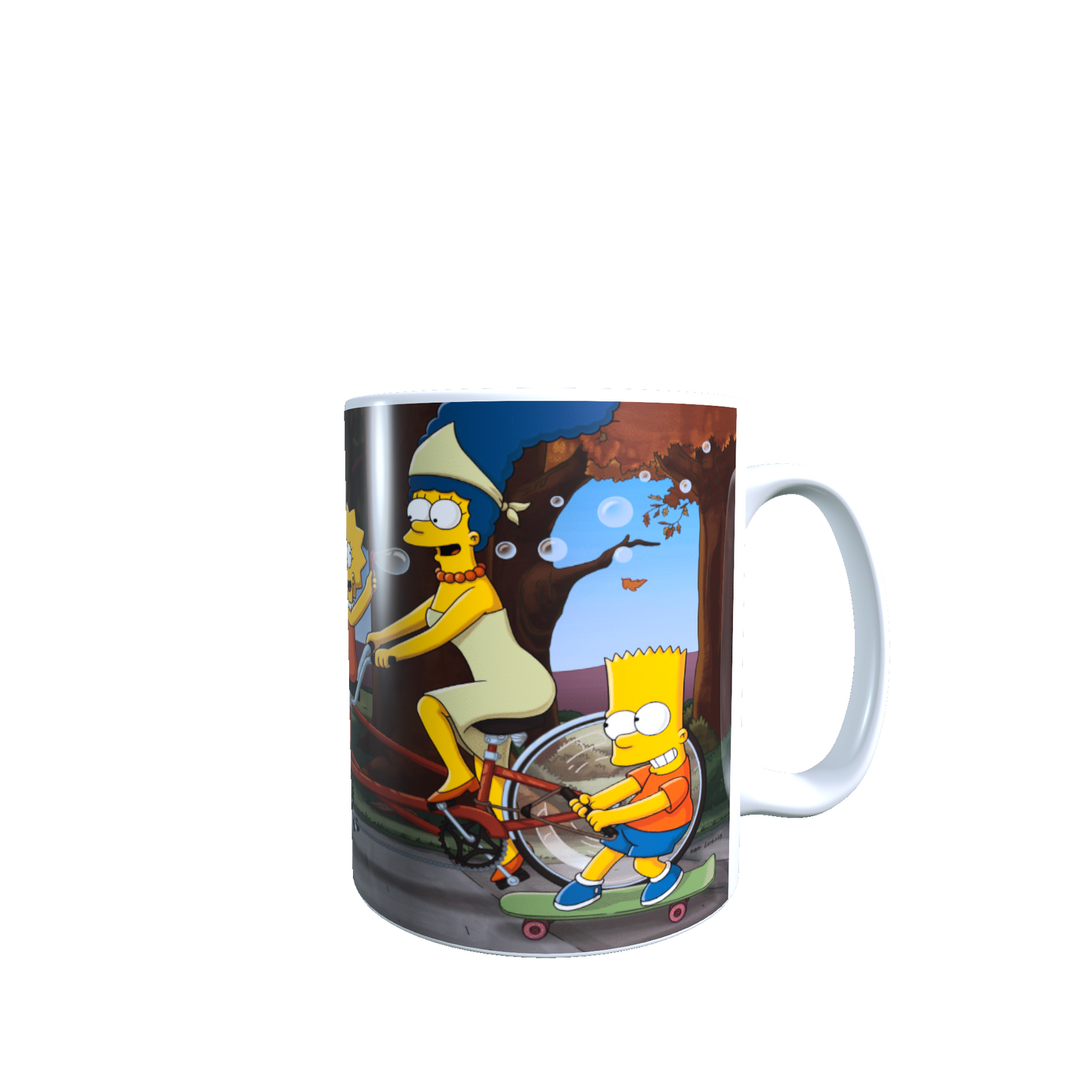 Taza - Tazón Familia Simpson en Bicicleta - Los Simpson