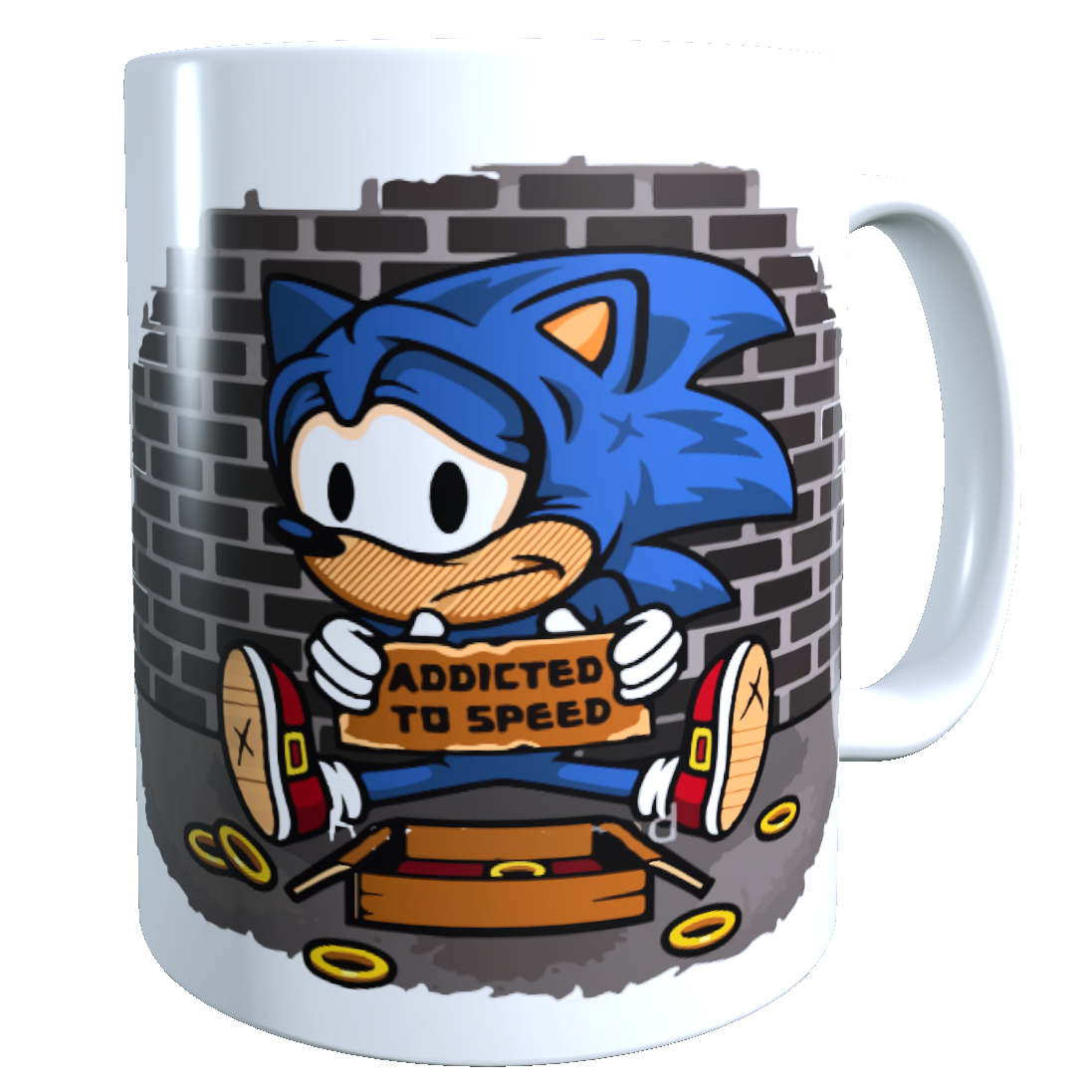 Taza - Tazón Sonic Adicto a la Velocidad