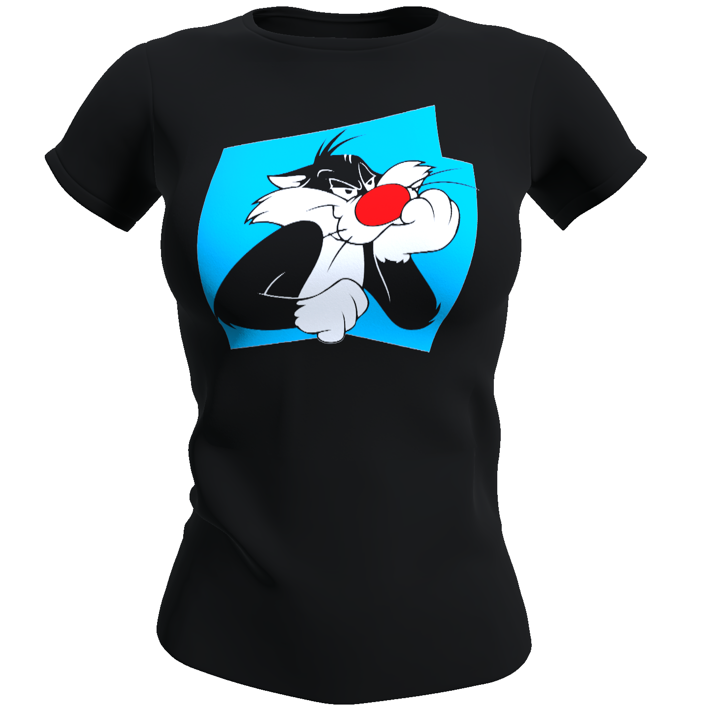 Polera Mujer Gato Silvestre / Looney Tunes (100% algodón)