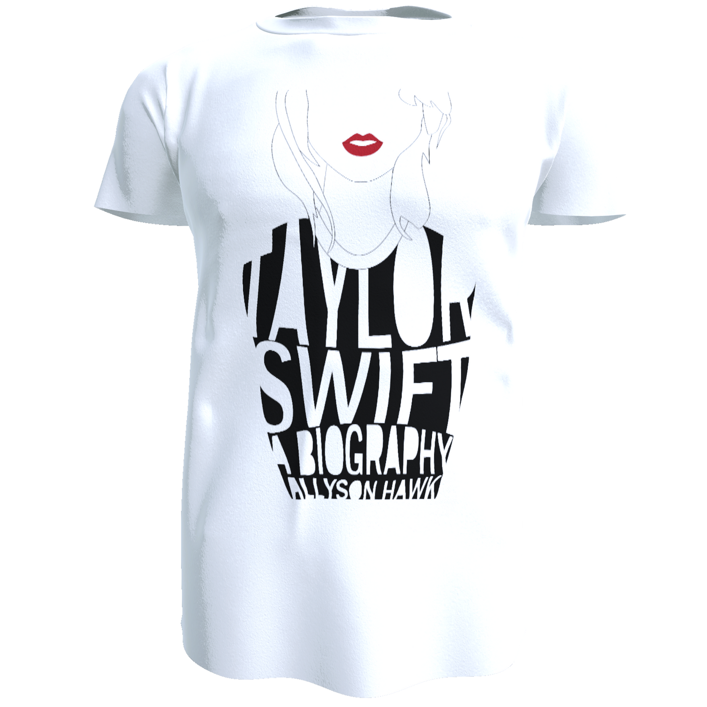 Polera Taylor Swift - Labios Rojos (100% Algodón)