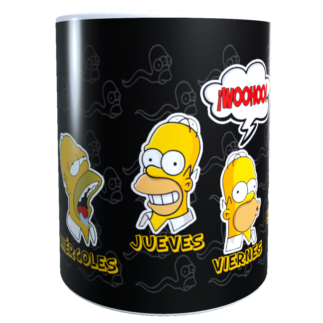 Taza - Tazón Homero Simpson / Los Simpson (DÍAS DE LA SEMANA)