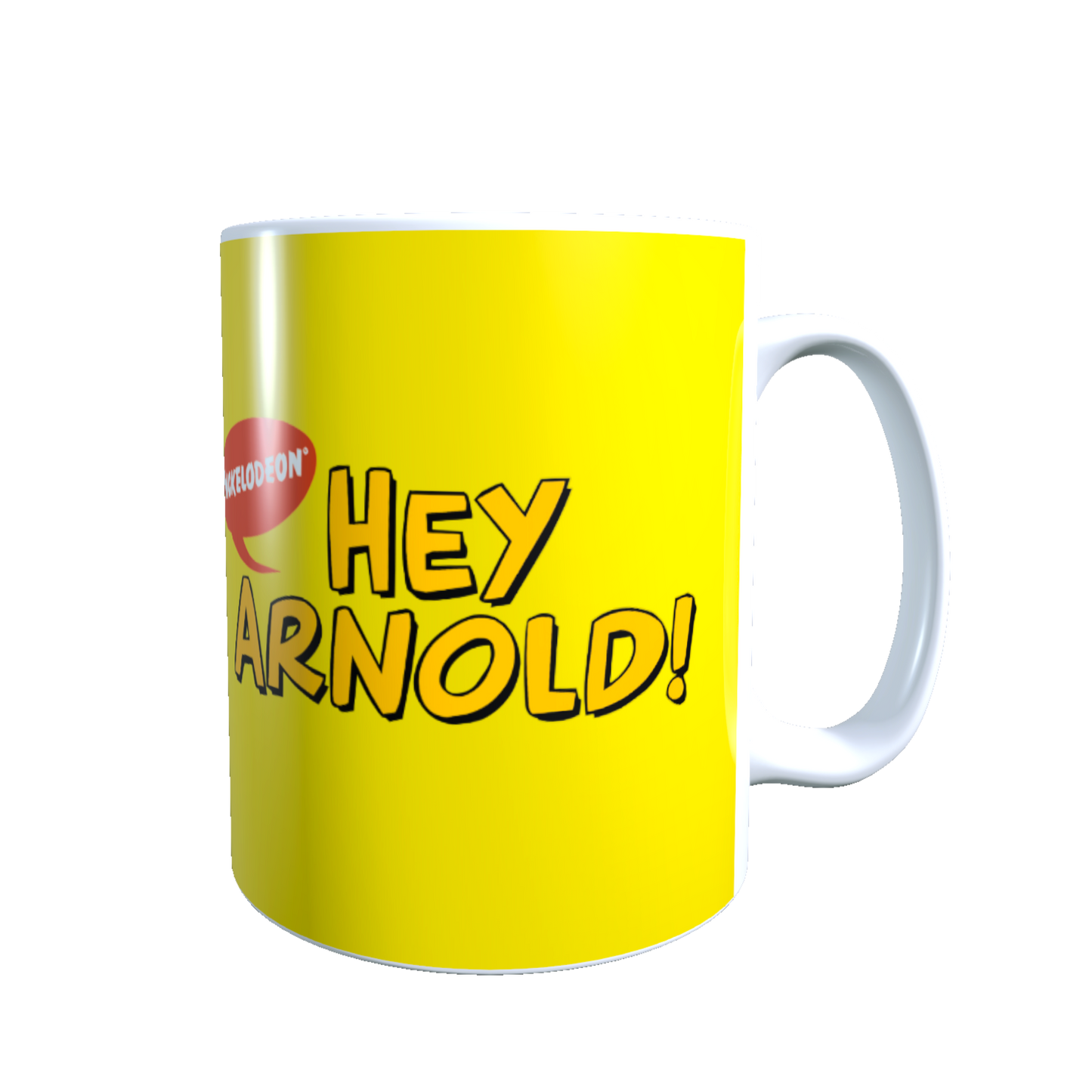 Taza - Tazón Helga Pataki y Arnold Shortman XOXO (Amarillo)