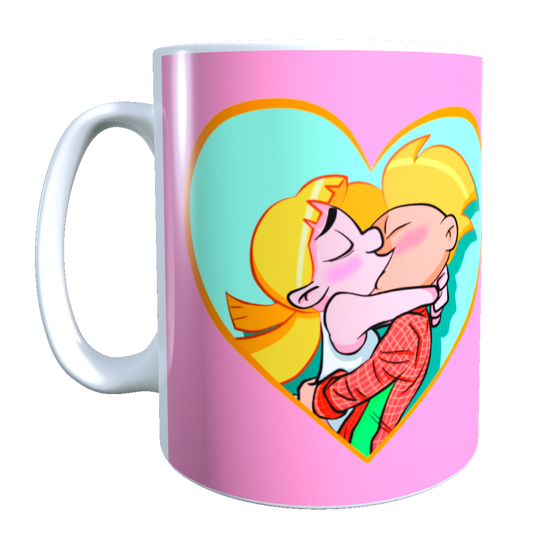 Taza - Tazón Helga Pataki Y Arnold XOXO  (ROSADO)