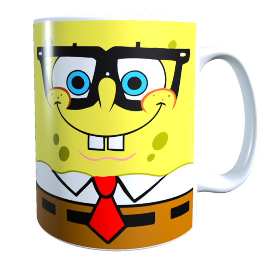 Taza - Tazón Cara de Bob Esponja con Lentes