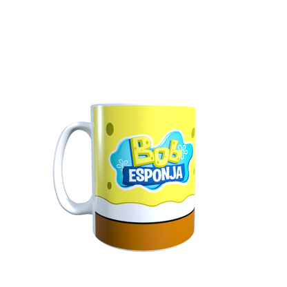 Taza - Tazón Cara de Bob Esponja con Lentes