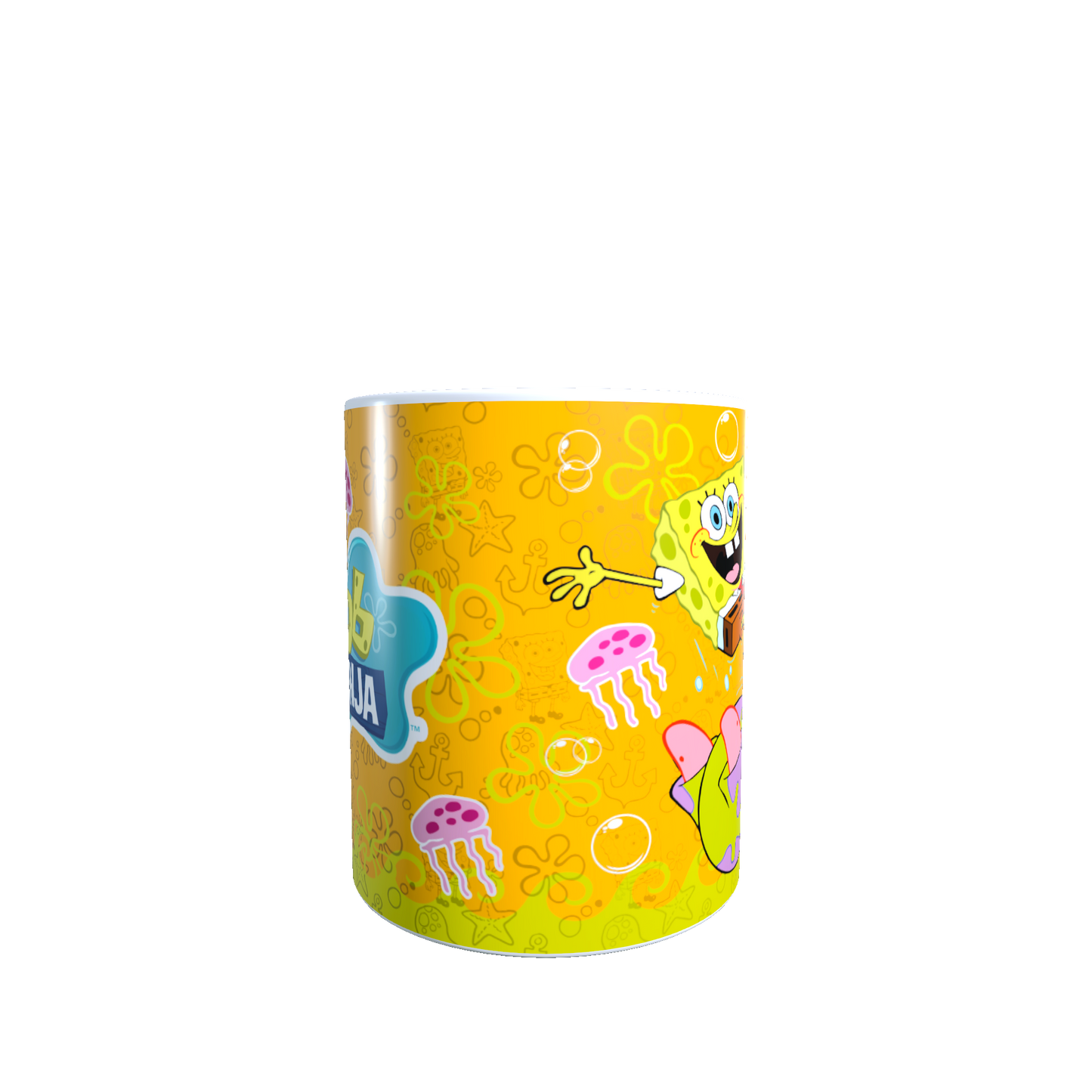 Taza - Tazón Bob Esponja, Patricio y Medusas