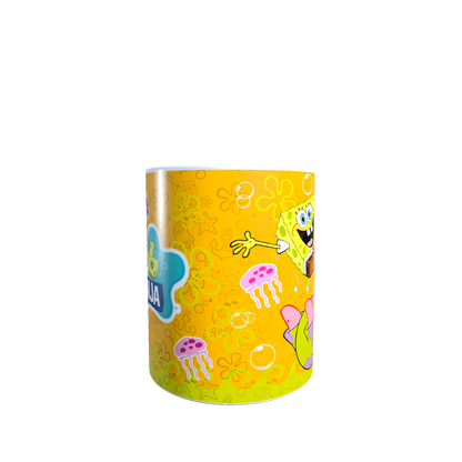 Taza - Tazón Bob Esponja, Patricio y Medusas