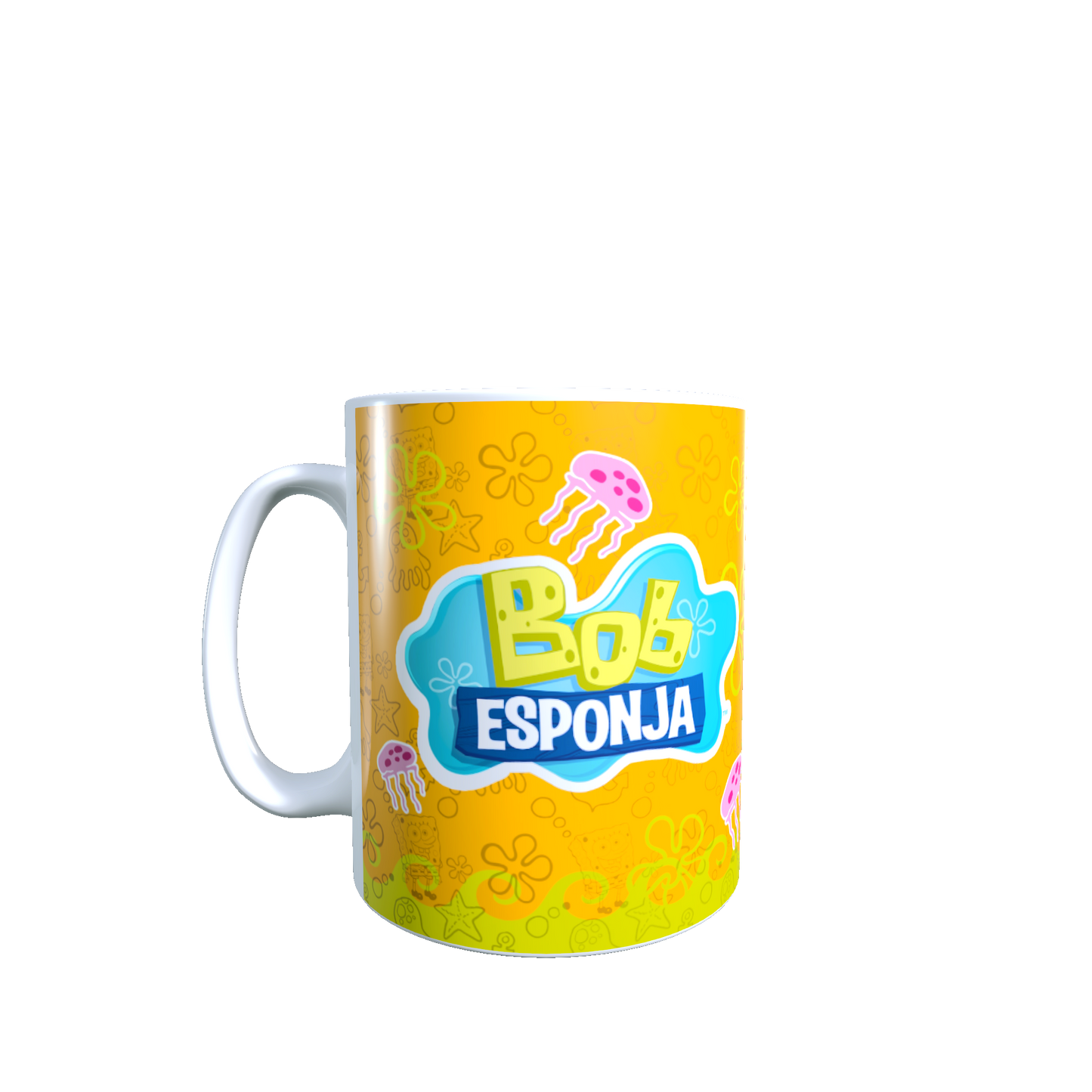 Taza - Tazón Bob Esponja, Patricio y Medusas