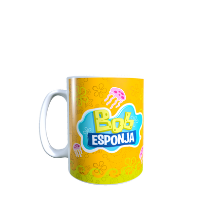 Taza - Tazón Bob Esponja, Patricio y Medusas