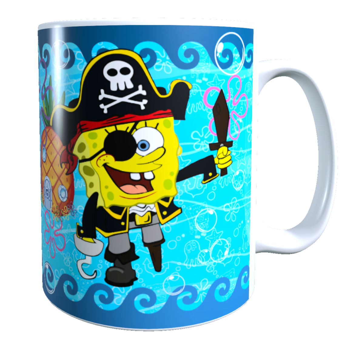 Taza - Tazón Bob Esponja Pirata