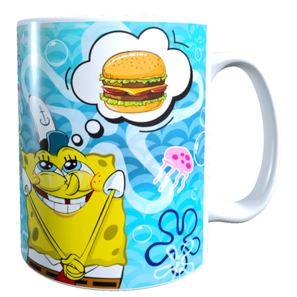 Taza - Tazón Bob Esponja y Cangreburger