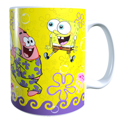 Taza - Tazón Bob Esponja y Patricio en pijama