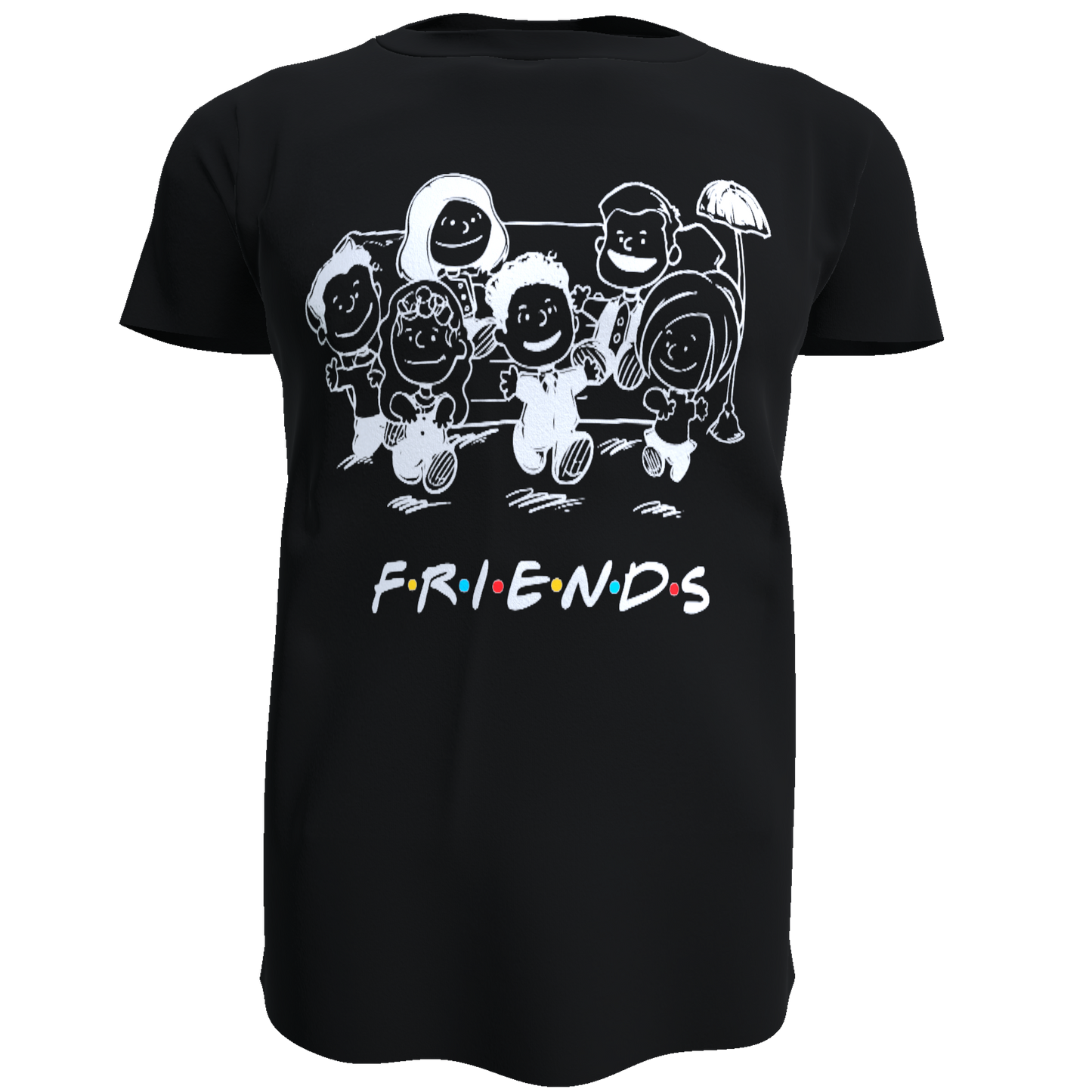 Polera Friends / Snoopy (100% Algodón)